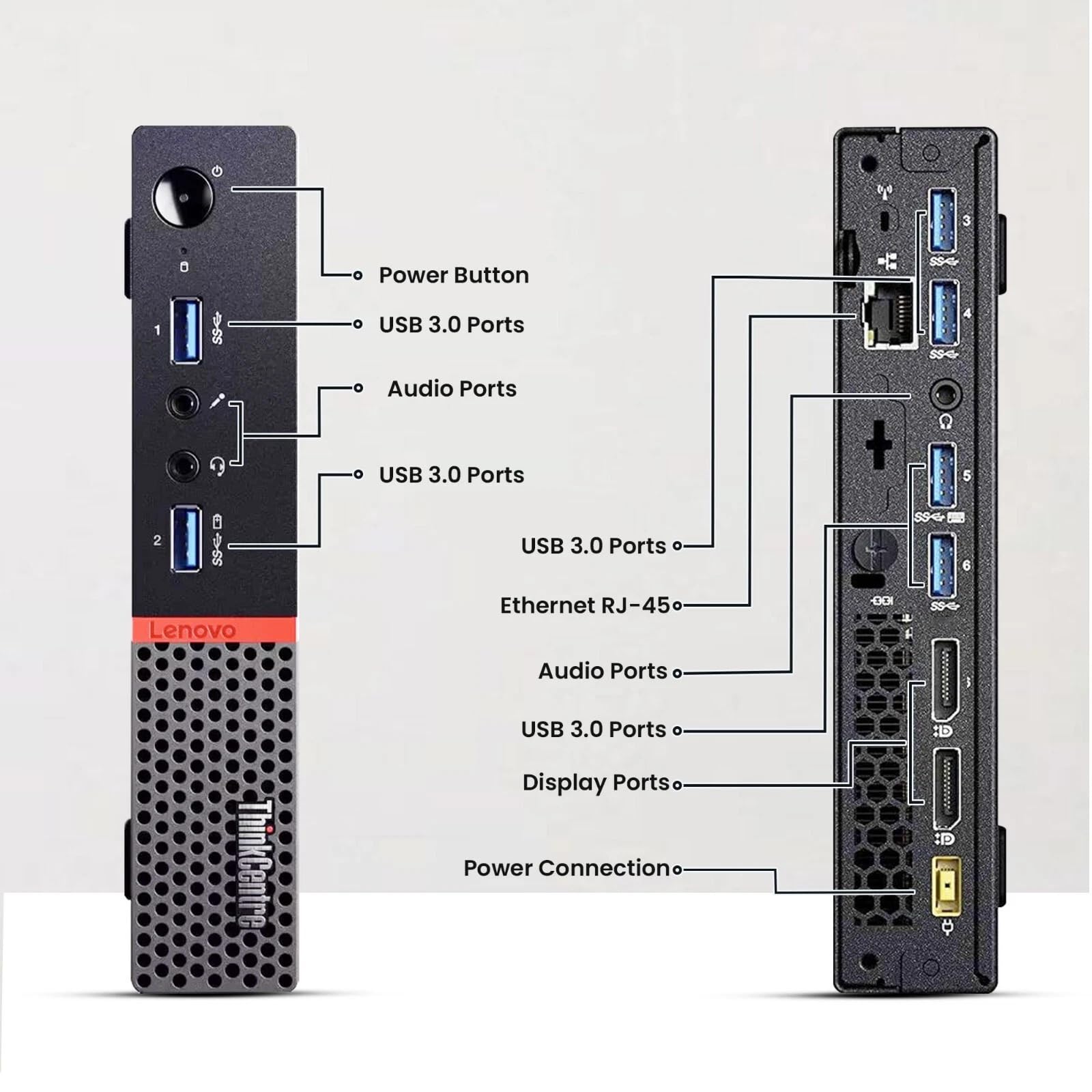Amazon.com: Lenovo ThinkCentre Mini Desktop Computer PC, Intel