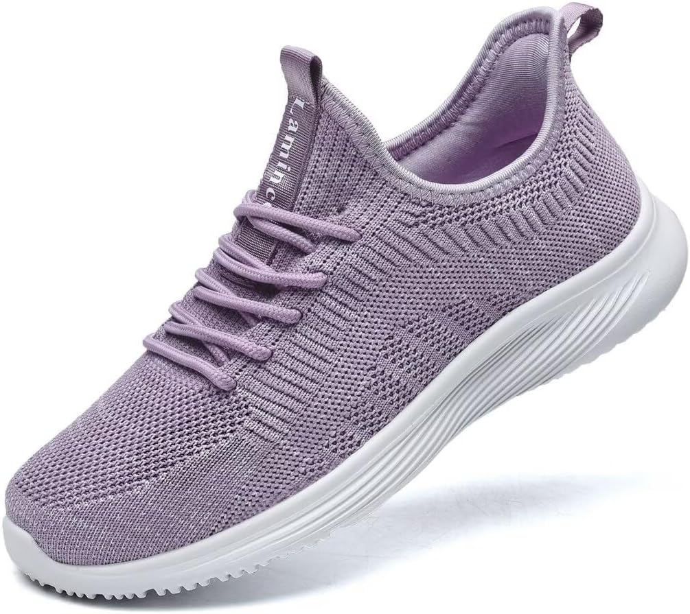 Womens Slip On Walking Shoes Non Slip Casual Road Running Lightweight Mesh Fashion Sneakers for Gym Travel Workout