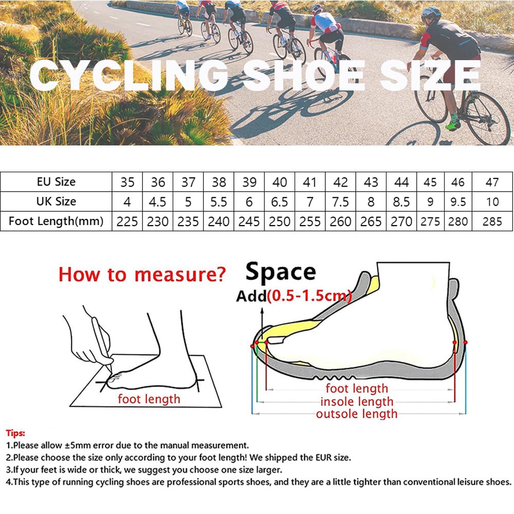 Hixingo Chaussures de Cyclisme pour Hommes et Femmes, Unisexe Chaussures de Vélo Route Respirantes Semelle Dure Chaussures VTT en Plein Air, Compatibles avec Look SPD