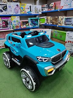 سيارة كهربائية - ركوب للأطفال لون اللبنى - مناسبة حتى 7 سنوات