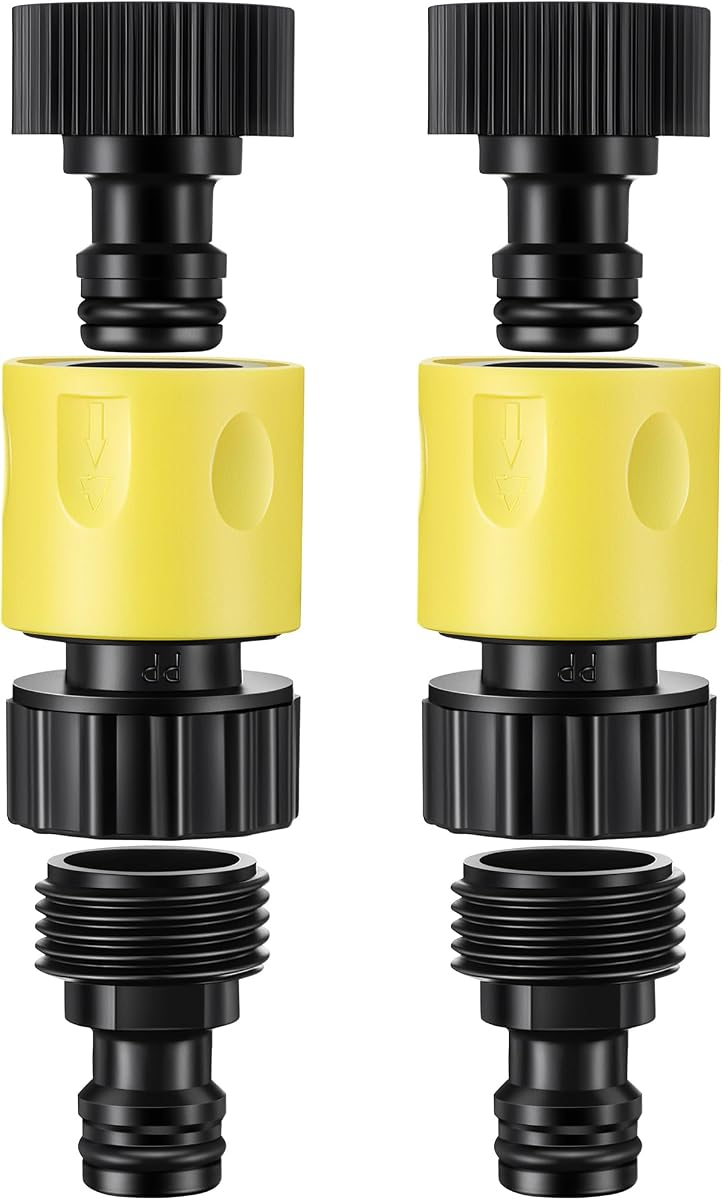 Pressure Washer Adapter Compatible with Karcher K1-K5 & G220-G4000 | Quick connect fittings, 3/4 in garden hose adapter, Leak-resistant washers, Outdoor cleaning