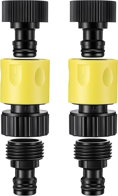 Pressure Washer Adapter Compatible with Karcher K1-K5 & G220-G4000 | Quick connect fittings, 3/4 in garden hose adapter, Leak-resistant washers, Outdoor cleaning