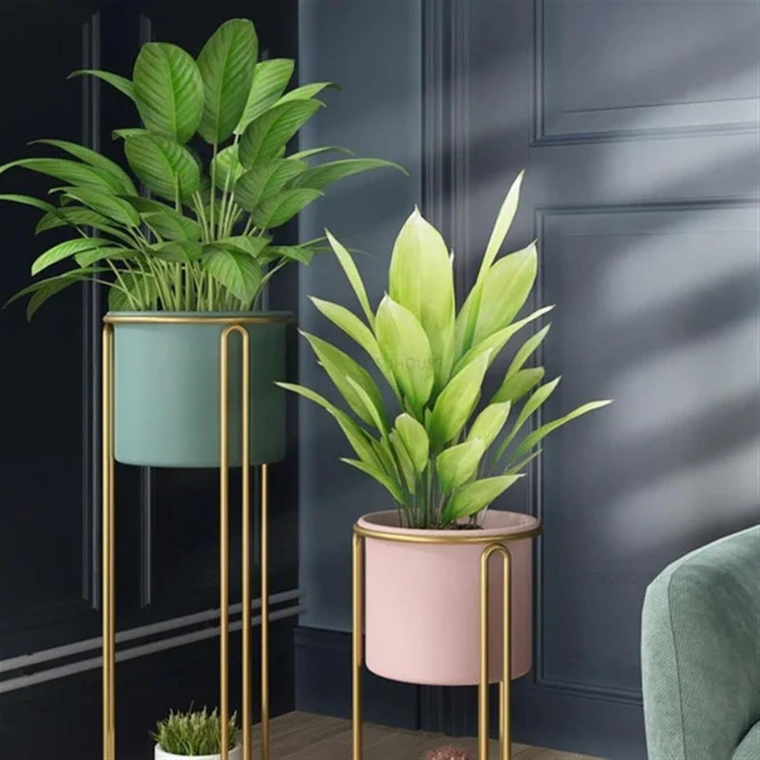 Plant Stand Plant Stands for Living Room Floor Plant Shelves Luxury Lightweight Iron Nordic TV Unit Unit Side Shelf for Sofa Shelf for Flower Pots