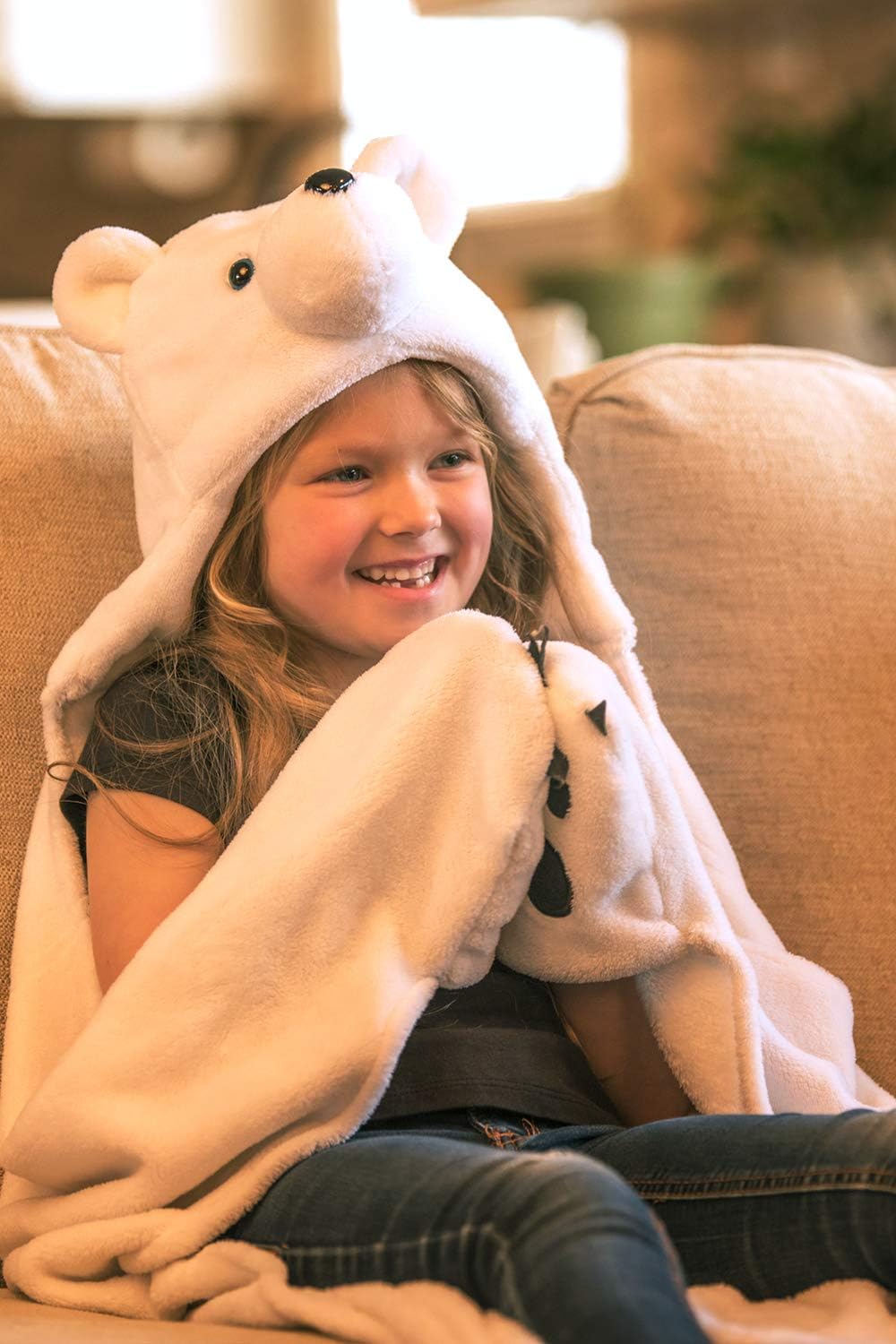 Fin Fun Wearable Hooded Blanket for Kids - Kids Wearable Blanket Hoodie - For Boys & Girls
