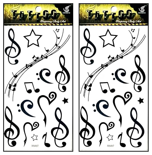 Miniatura 10 de Tatuajes 2 hojas de letras en inglés, tatuaje temporal clásico, 3D, falso, impermeable, para hombres, mujeres, niñas, espalda baja, hombro, cuello,