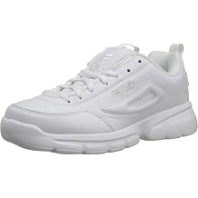 Fila Men's Disruptor SE Training Shoe, Triple White, 10.5