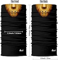 Vista 146 de Obacle - Tapabocas con cuello polar y de estilo de pañuelo contra el polvo y el sol para hombre y mujer