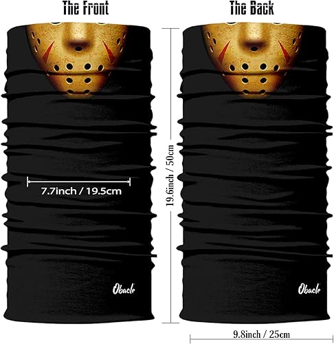 Miniatura 148 de Obacle - Tapabocas con cuello polar y de estilo de pañuelo contra el polvo y el sol para hombre y mujer Calavera Azul Ojo y Nariz