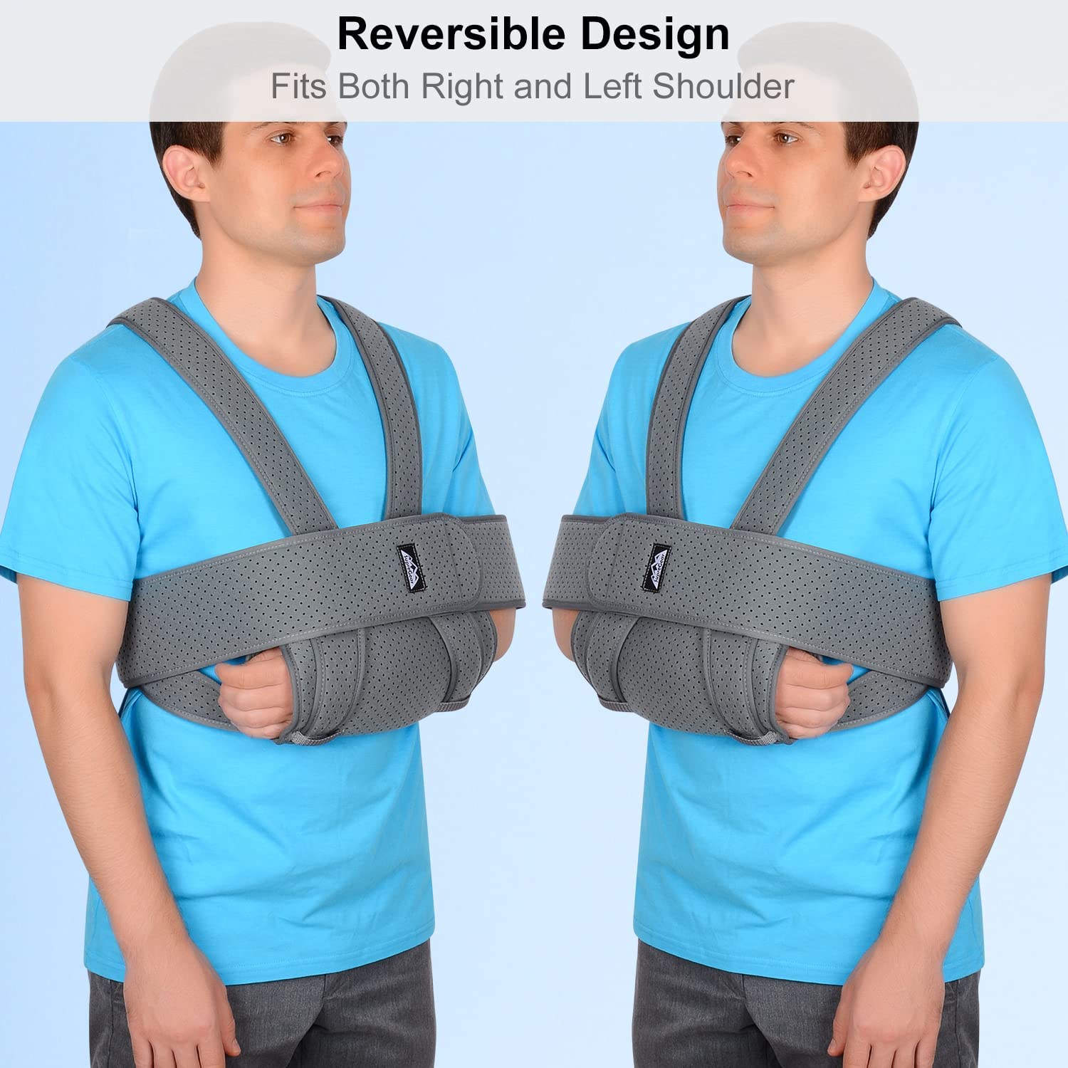 supregear Arm Sling Shoulder Immobilizer for Women & Men, Adjustable Breathable Support Brace for Rotator Cuff, Fracture, Dislocation & Post-Op Recovery, Left or Right Arm