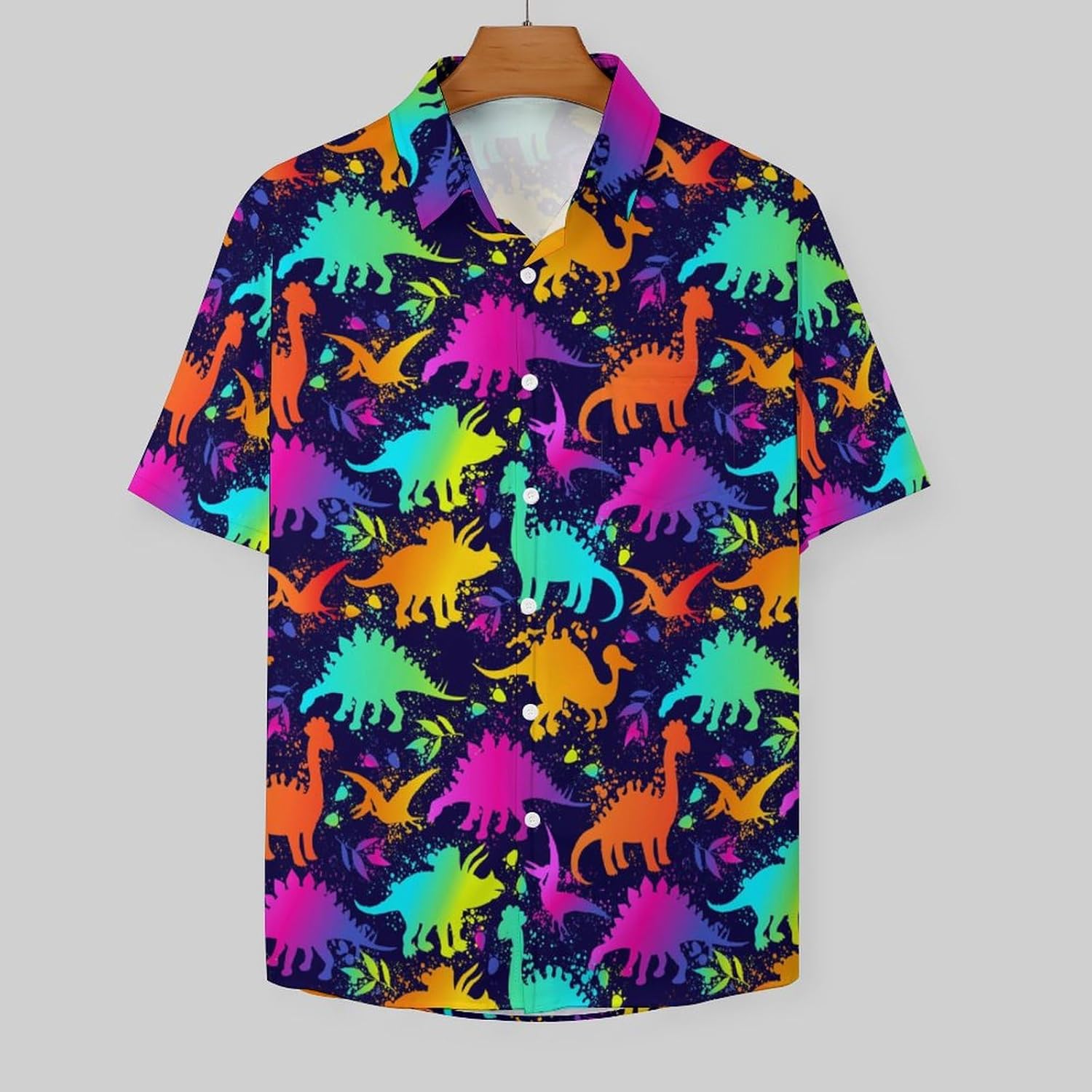 Mens Hawaiian Shirt Casual Button Down Short Sleeve Tropical Beach Holiday Aloha Party Shirt for Men Funny - Image 5
