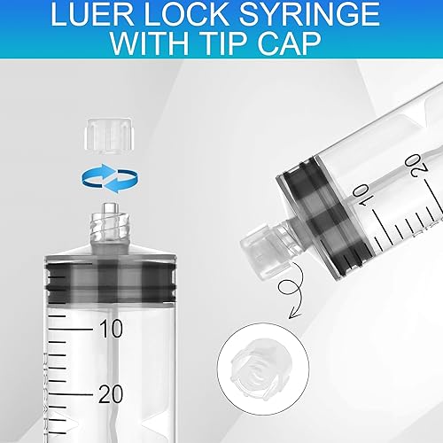 Miniatura 22 de Paquete de 12 jeringas Luer Lock de 0.1 fl oz con jeringas estériles selladas individualmente