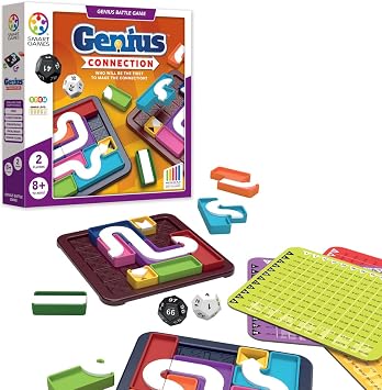 SmartGames Genius Connection STEM Logic Puzzle Game Spatial Reasoning Critical Thinking Strategy Ages 8+