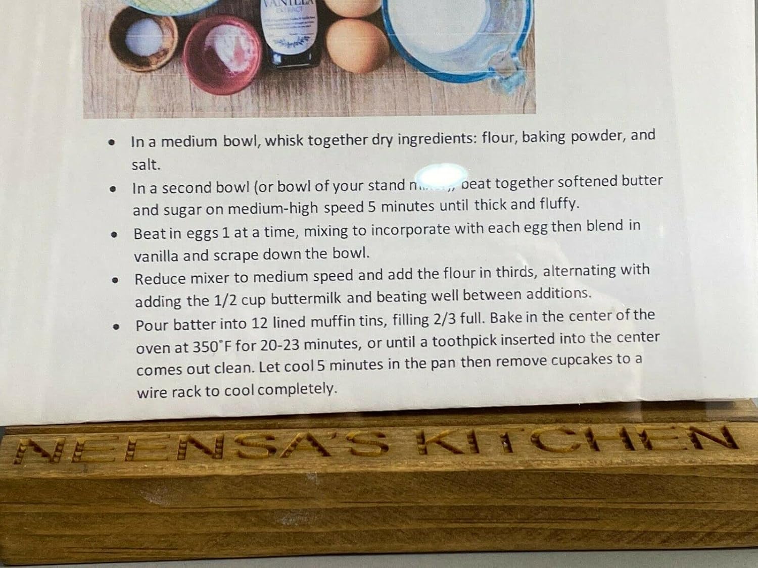 Cookbook Stand Personalized Engraved Recipe Book Holder with Adjustable Oak Wood & Premium Clear Acrylic Book Cover Kitchen Accessory Decor Mothers Day New Home Gift