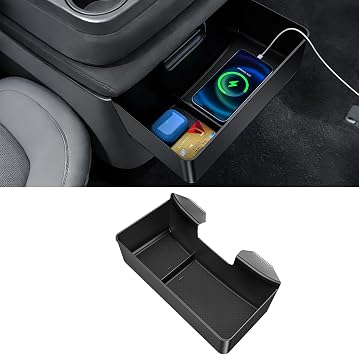 YPHUIKI Center Console Hanging Organizer for Chevy Silverado & GMC Sierra | for 2019-2026 Silverado/Sierra 1500 & 2020-2026 Silverado/Sierra 2500HD 3500HD Storage Box Split-Bench Folding Seat Only