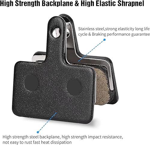 Miniatura 3 de 4 pares de pastillas de freno para bicicleta, pastillas de freno para bicicleta con herramientas de instalación compatibles con pastillas de freno