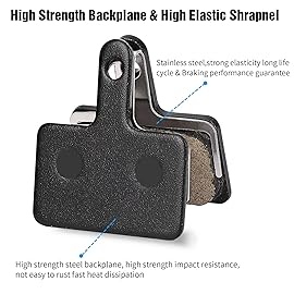 4 Pairs Bike Brake Pads,Bicycle Brake Pads with Installation Tools Compatible with Trp Tektro Shimano Brake Pads MT200 M355 M446 M315 M365,MTB Bike Disc Brake Pads Compatible with Ebike Brake Pads