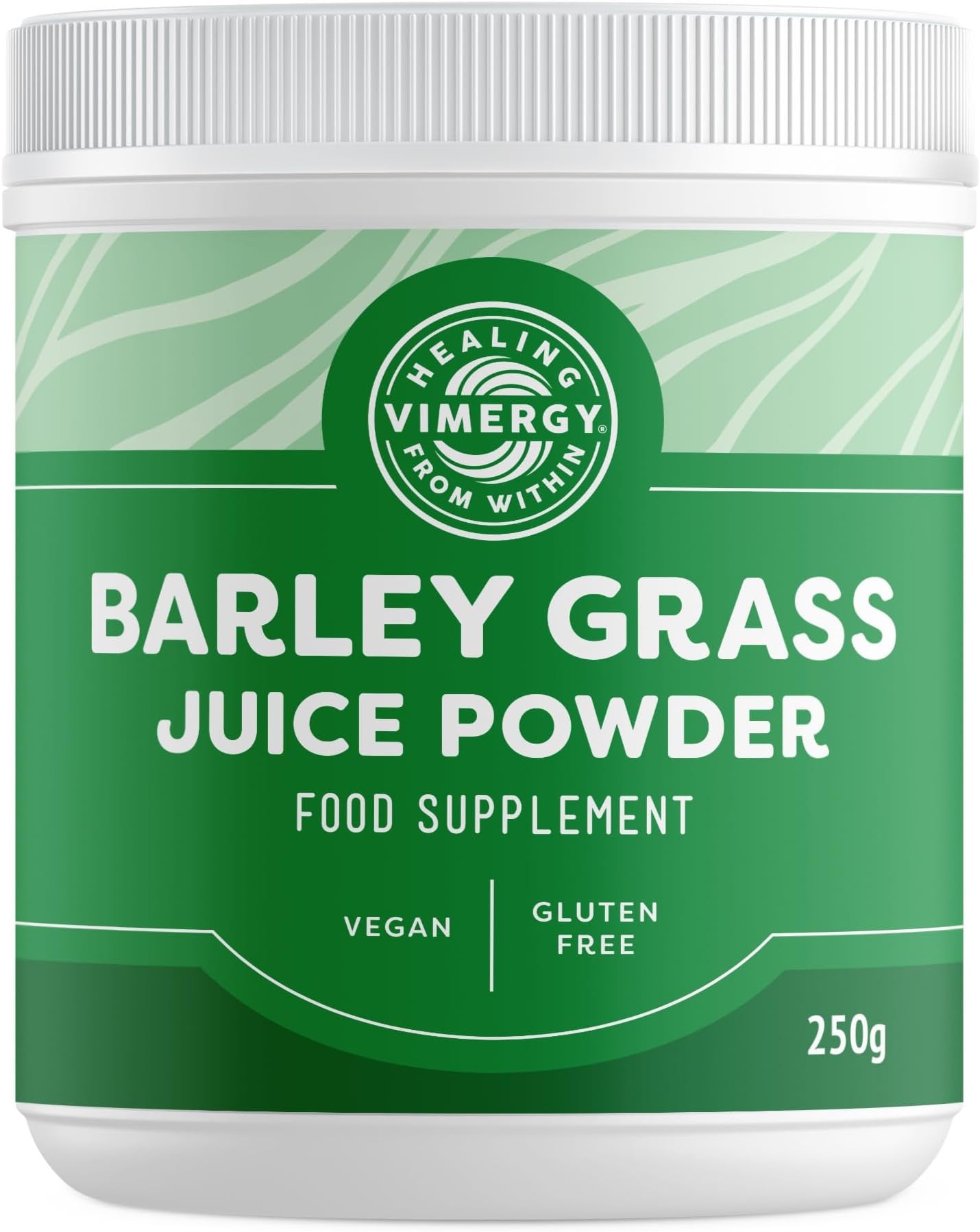 Vimergy Barley Grass Juice Powder – Barley Grass Juice Super Greens – Vegan Supplement – Formulated Without Anti-Caking Agents, fillers, Flavors, or Sugar– Non-GMO & Gluten-Free (250g)