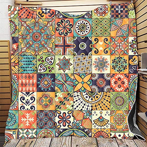 Fansu Bedspread Quilt Single Double Super King Bed Size, Quilted Bed Cover Sofa Blanket Throw Lightweight Decorative Coverlet 3D Microfiber Comforter Bed Sheet (style,226x280cm)