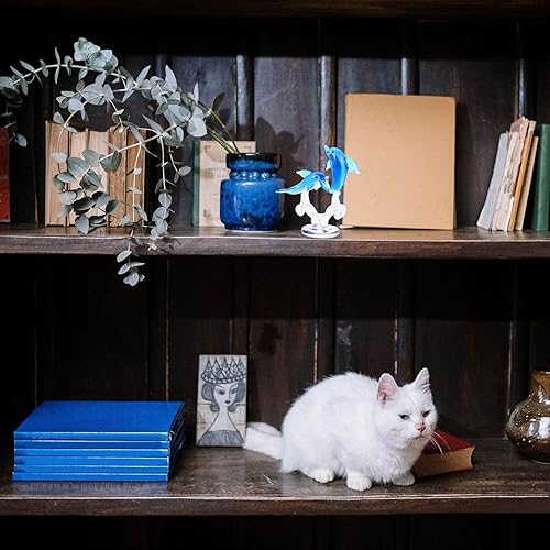 Miniatura 8 de Crystal Glass Dolphin Ornament Desktop Decor Handcrafted Glass Craft Figurine for Home Office Restaurant Elegant Dolphin Sculpture with Superb