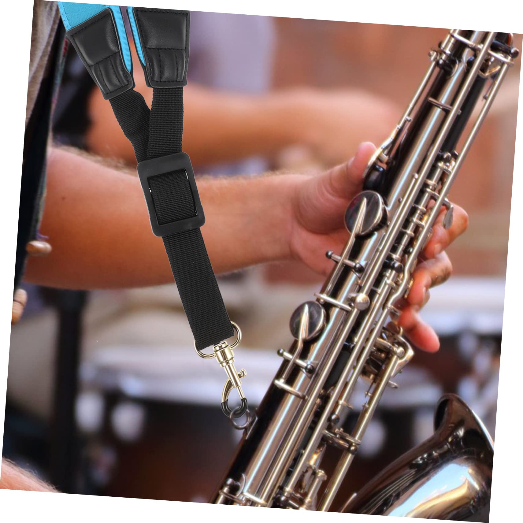 Abaodam 3pezzi Regolabile Per Saxofono Tracolla Comfort Per Tenore Per Musicisti Sostituzione Per