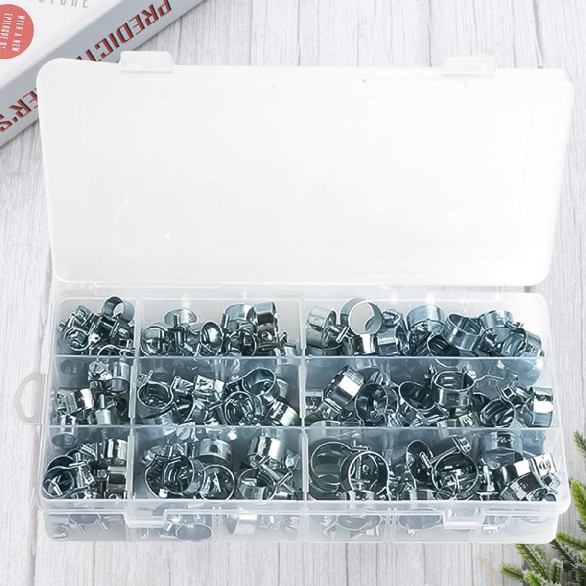 135 Pièces Mini Collier de Serrage Métallique Zingué