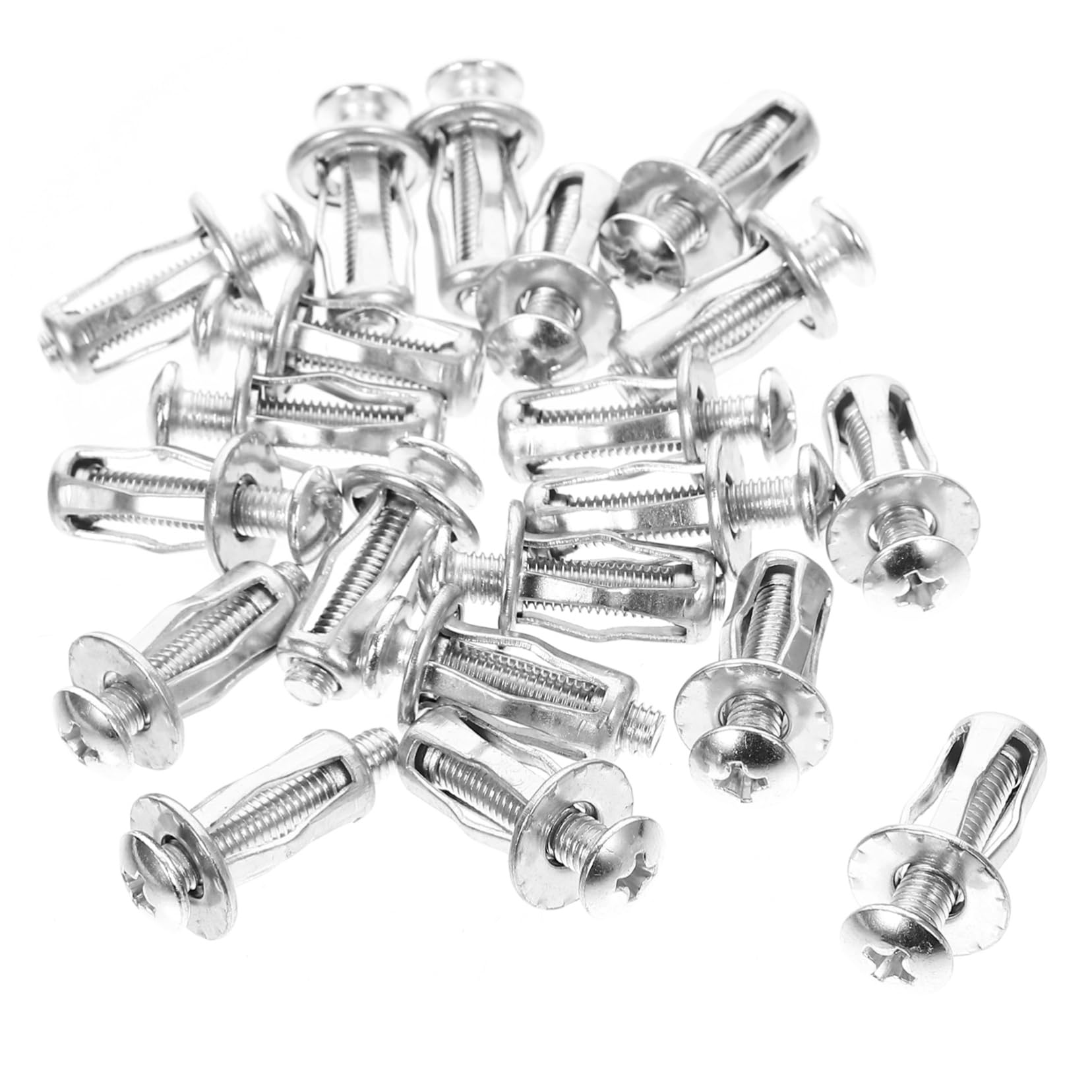 Balacoo 5x25mm Door Anchor Expansion Nuts 20 Sets with Fixing Screws for Nuts for Wall