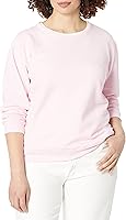 Vista 1 de Hanes Sudadera de cuello redondo para mujer, sudadera de forro polar Ecosmart con muesca en V, sudadera para mujer