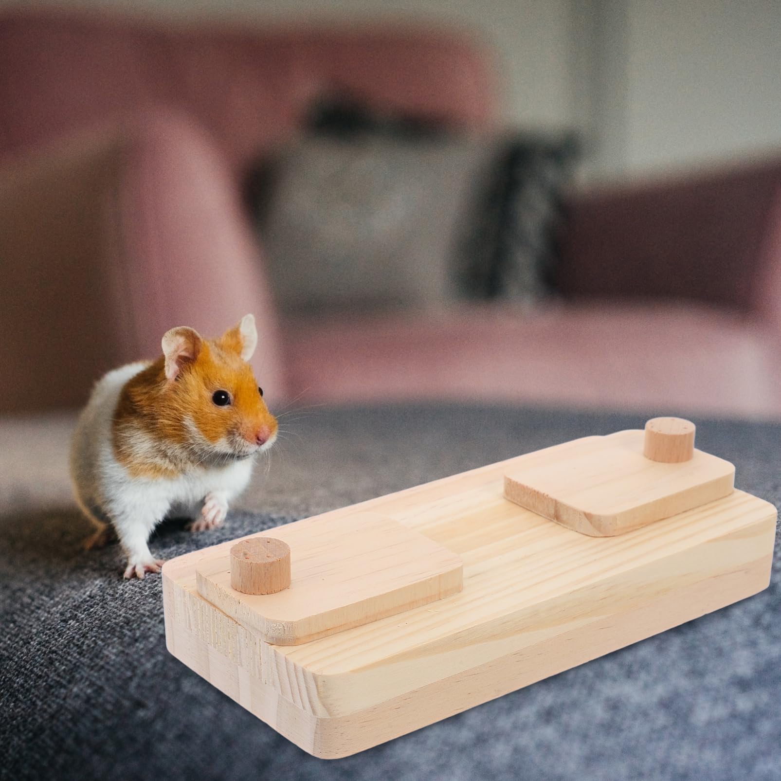 BESPORTBLE 10piezas Caja De Madera para Hámster Juguete De Forrajeo para Pequeñas Comedero y para Hámsters y Conejos Estimula Instintos
