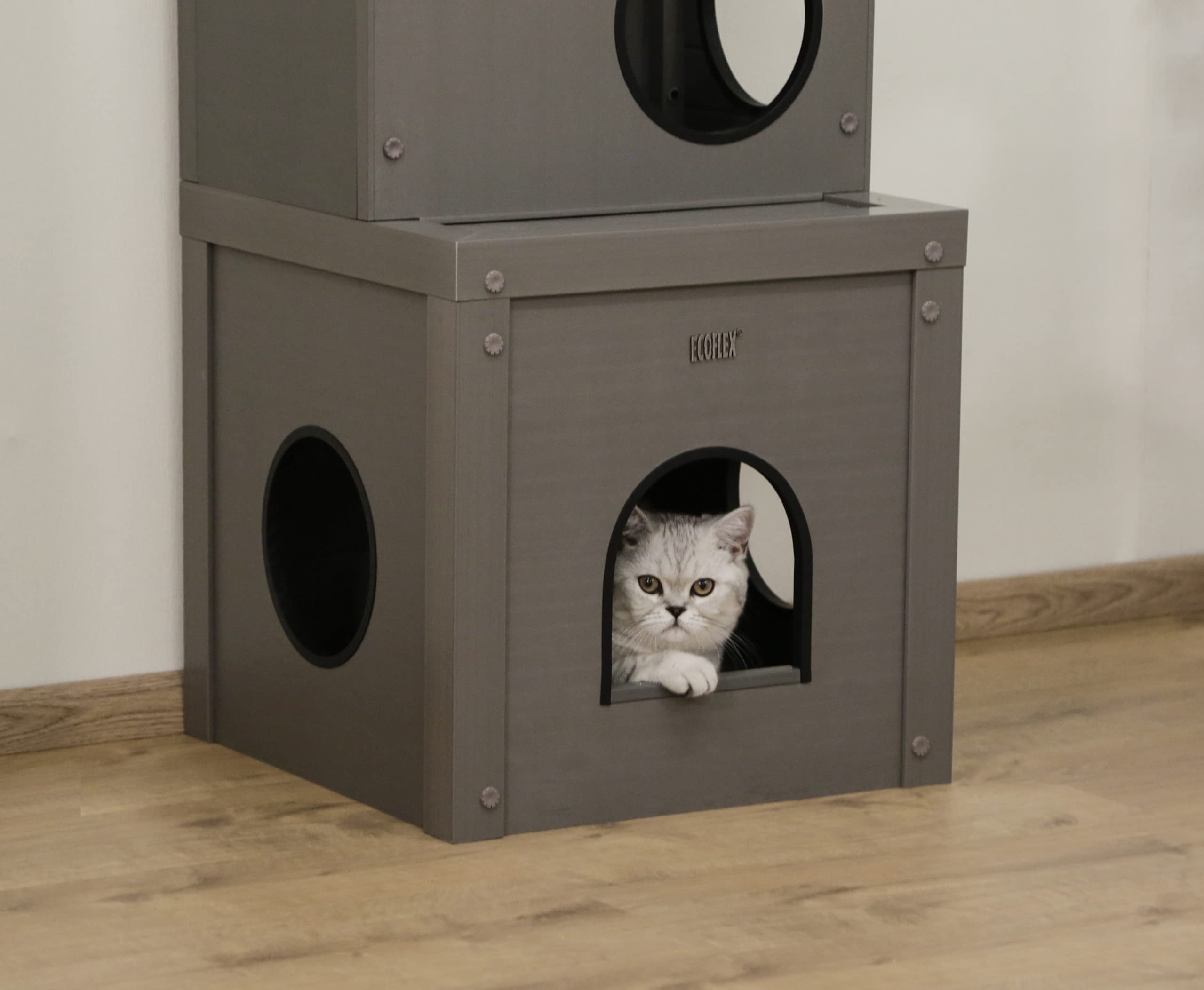 Kerbl Pet ECO-Katzenspielhaus Alex 42x42x152,5 cm