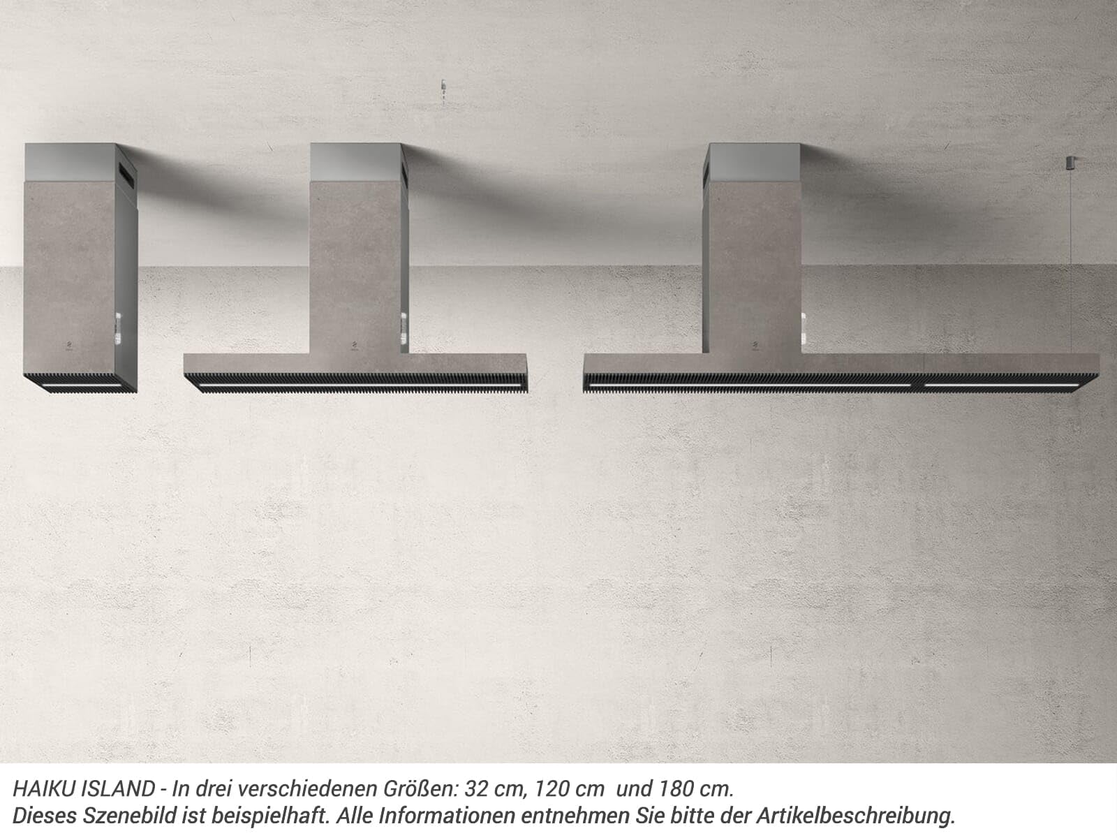 Cappa Elica HAIKU ISLAND IX/A/180 - Acciaio Inox, Portata 720 M&sup3;/h