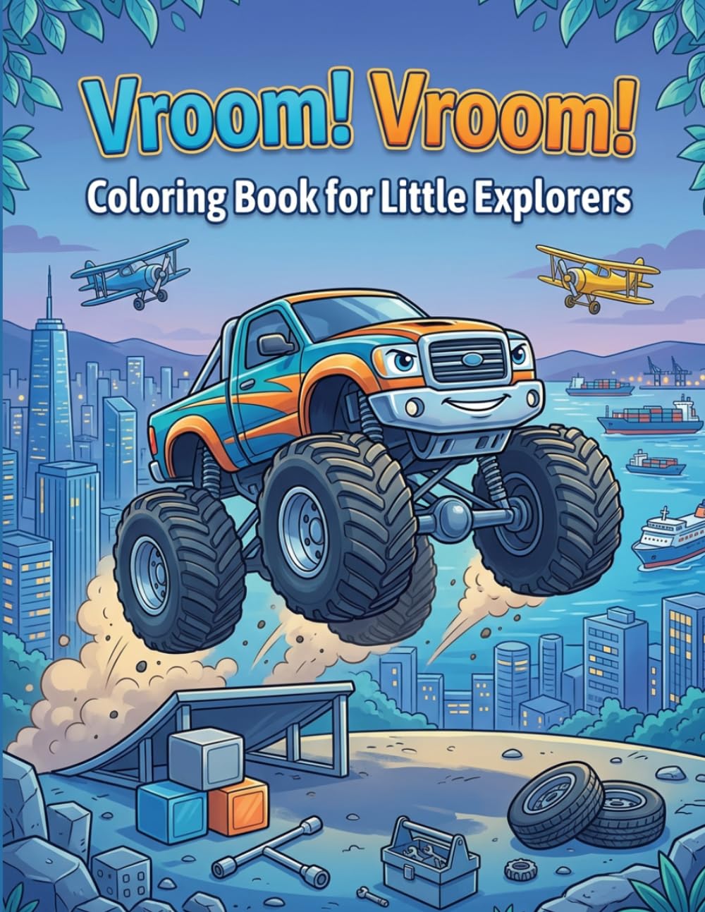 Vroom! Vroom!: Coloring Book for Little Explorers