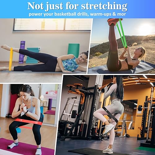 Miniatura 6 de Bandas de ejercicio de resistencia multiusos  Compañero de ejercicio perfecto para fitness, estiramiento, entrenamiento de fuerza, terapia física,