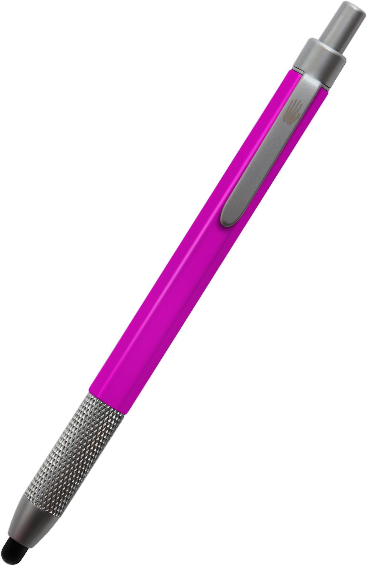 Hand Stylus 4mm Retractable Fine Tip Stylus for iPad, iPad Air, iPad Mini, iPhone, Android & Kindle Fire (Pink)