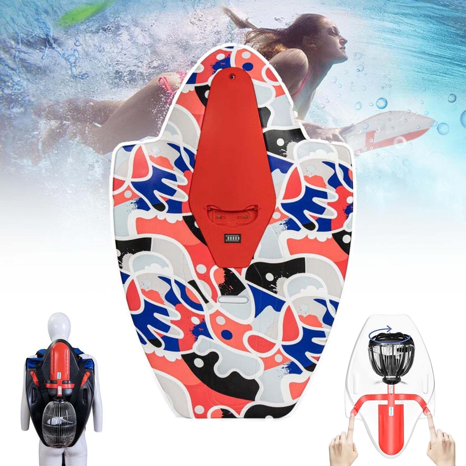 JMbpkduHs Electric Surfboard,Power Surfboard, 6500 Rpm Underwater Scooter,120kg Load-Bearing Capacity, Can Dive 3-5m,60-120 Min Ride Time,Experience the Thrill of Surfing,C