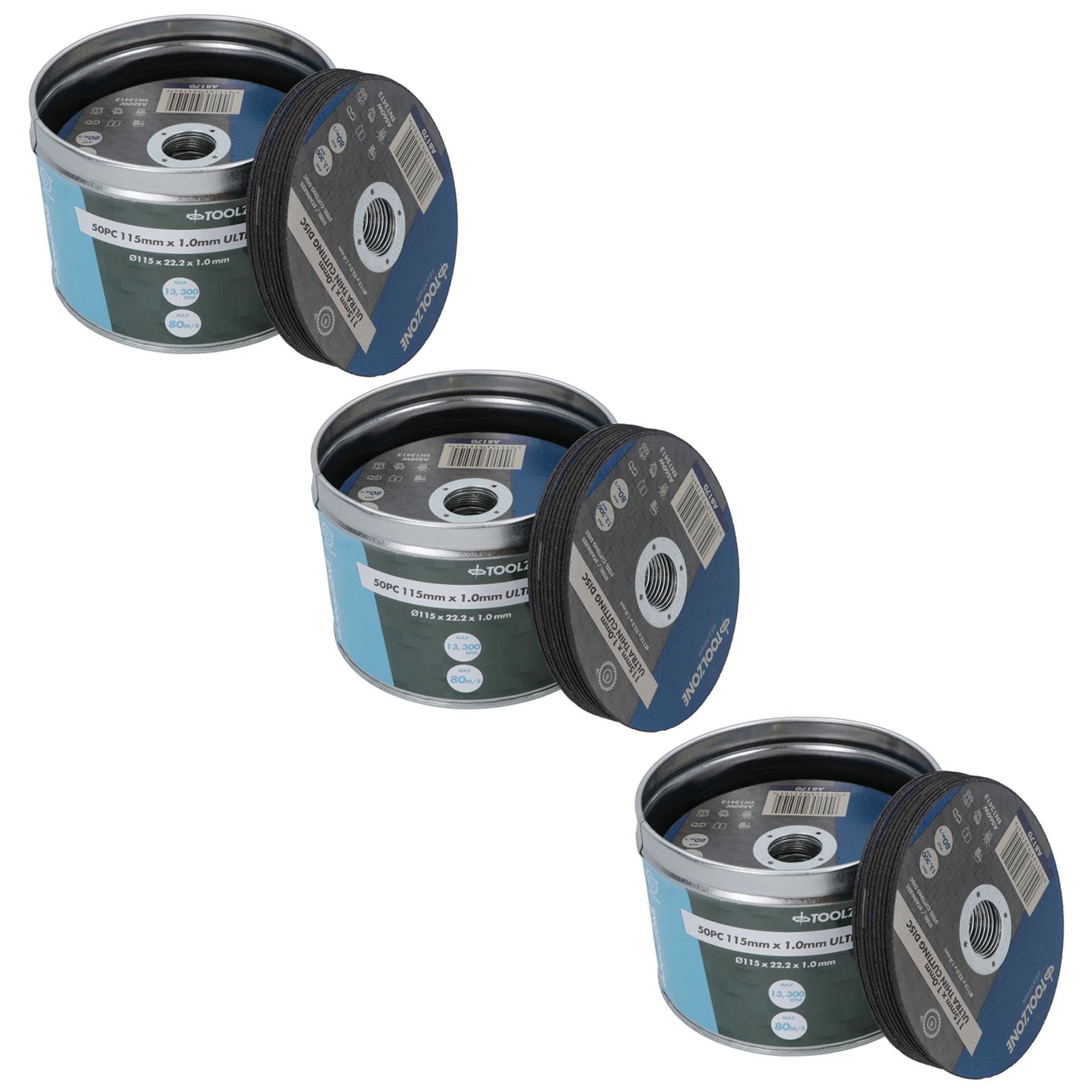 Discos de corte ultrafinos de 115 mm que evitan rebabas en acero inoxidable y metal
