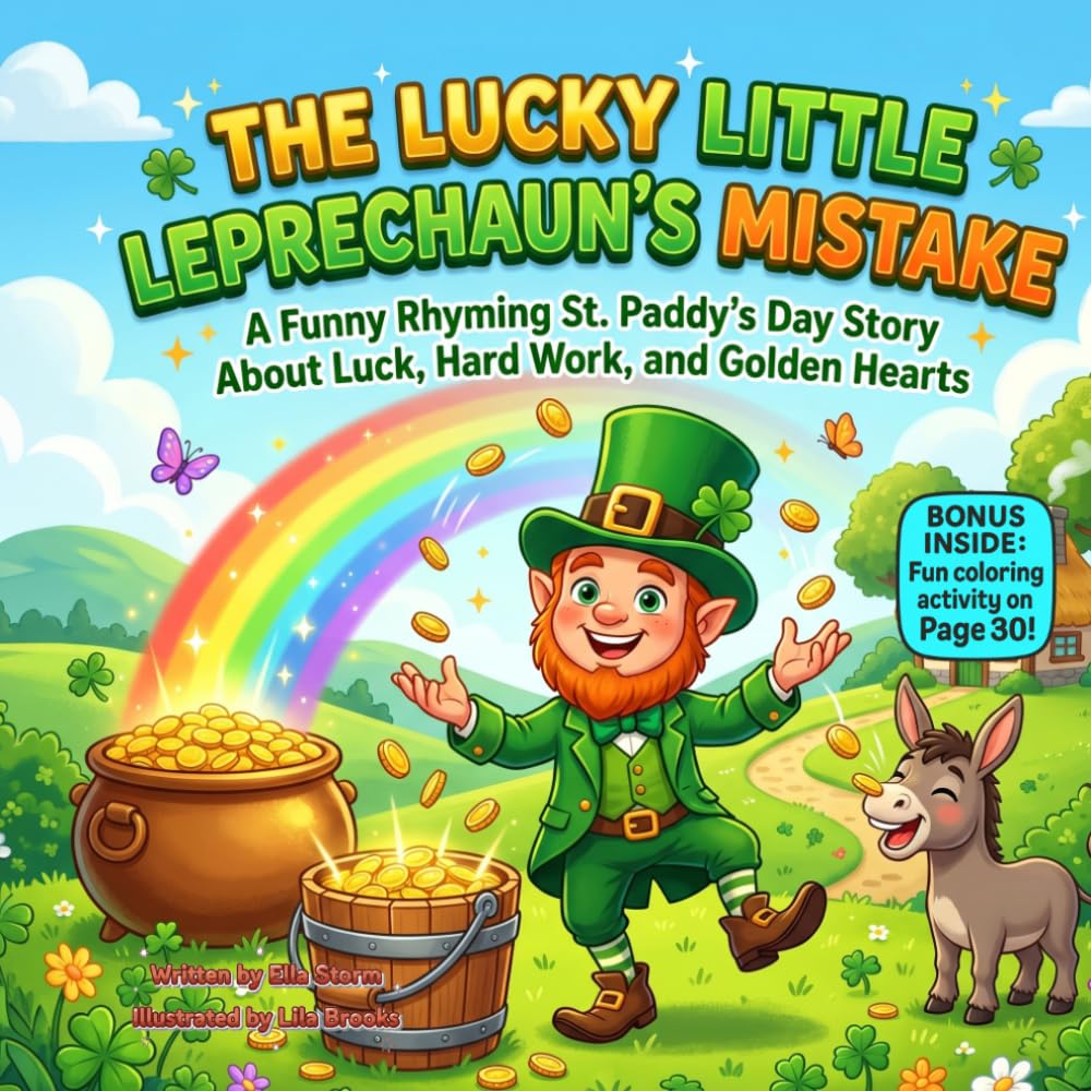 The Lucky Little Leprechaun’s Mistake: A Funny Rhyming St. Patrick’s Day Picture Book About Luck, Hard Work, and Golden Hearts