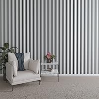 Vista 161 de Ekena Millwork Kit de panel de pared de listones de madera ajustables de 47 pulgadas de alto x 3/8 pulgadas de alto, con listones de 2 pulgadas