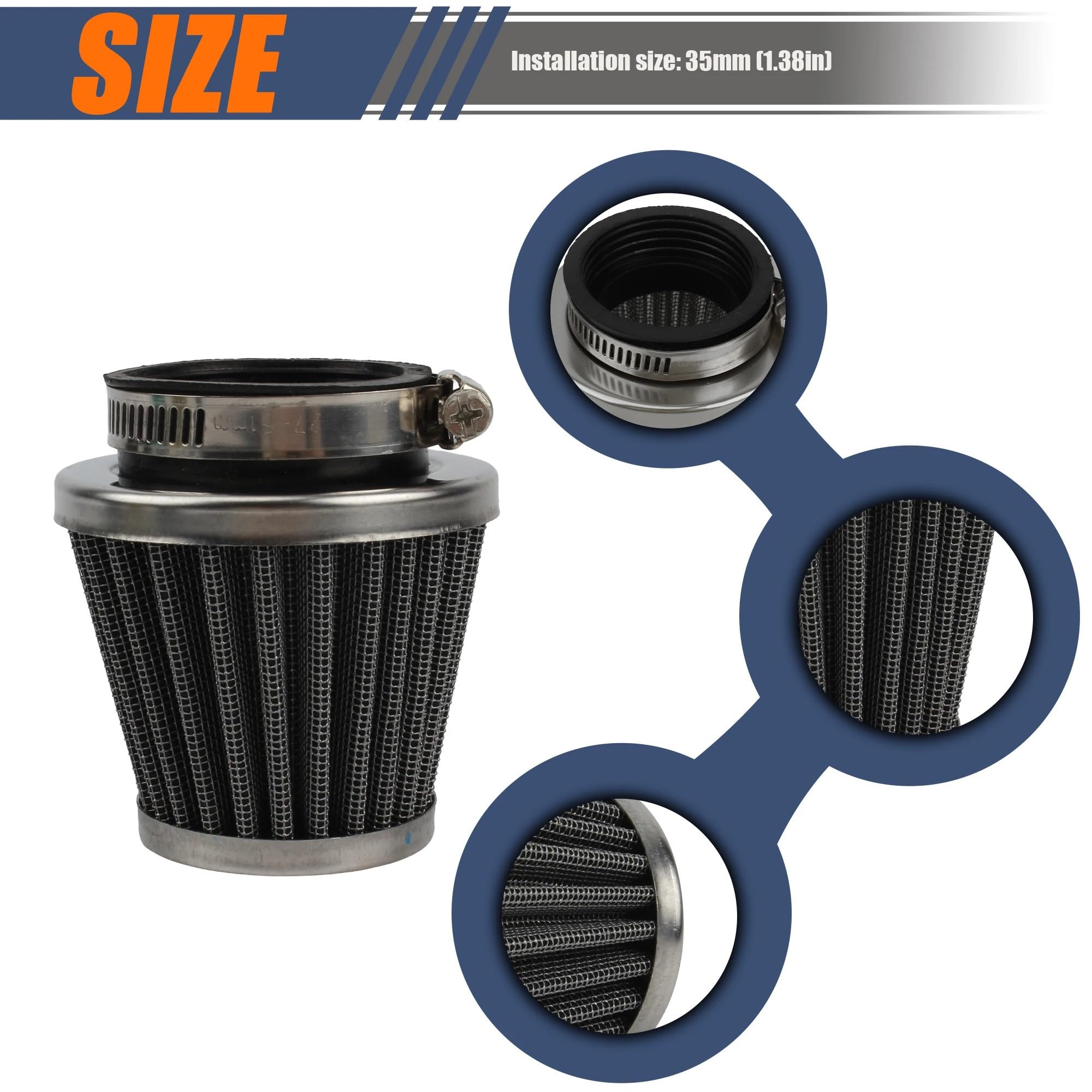 Filtr powietrza Filtr wlotu powietrza gaźnika | Filtr powietrza do motocykla