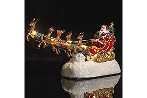 Santa's Sleigh and Reindeer Assortment - Christmas Reindeer Radiant LED Light