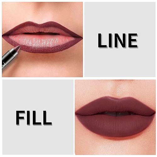 Miniatura 2 de Boobeen Lápiz labial mate, lápiz labial, lápiz labial mate terciopelo cremoso, cobertura completa, alto pigmento, impermeable, no se decolora, tinte