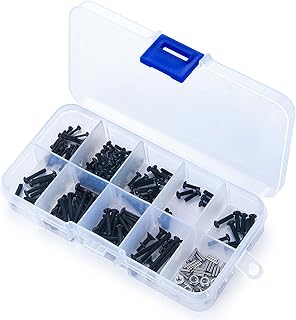 AXSPEED 206pcs RC Screws Kit with Box for 1:18 TRX4-M TRX4M RC Upgrade Parts
