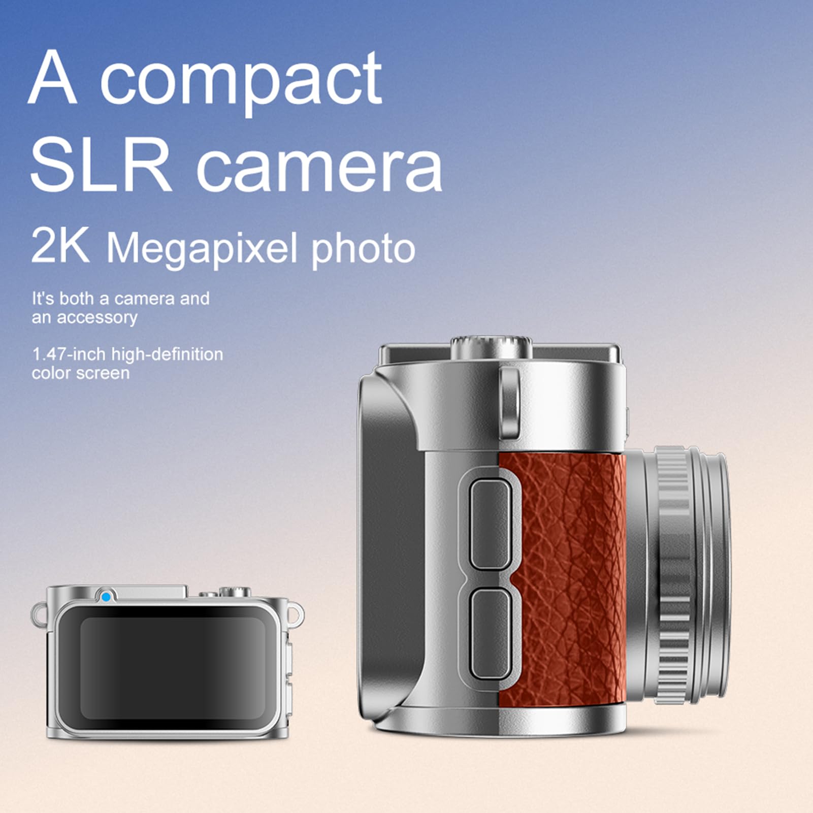 Amazon | MENDUNER ミニキーホルダーデジタルカメラ、2K FHDビデオ