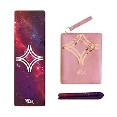 Soul Star Retreats Lite Travel 1 5mm Yoga Mat with Suede Grip - Foldable Lightweight Non-Slip Eco-Friendly with