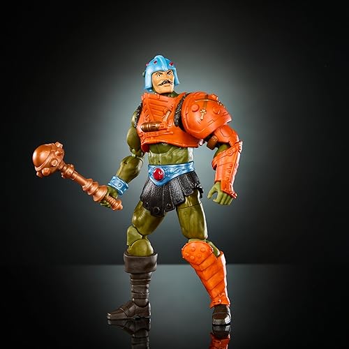 Miniatura 3 de Masters of the Universe Masterverse New Eternia - Figura de acción de hombre a brazos, 30 articulaciones, cabeza intercambiable, manos y maza,