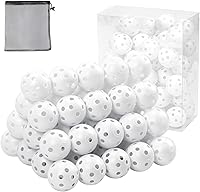 Vista 12 de Pelotas de golf de plástico para práctica de vuelo limitado, pelota de entrenamiento de golf hueca para práctica de swing, pelotas de golf