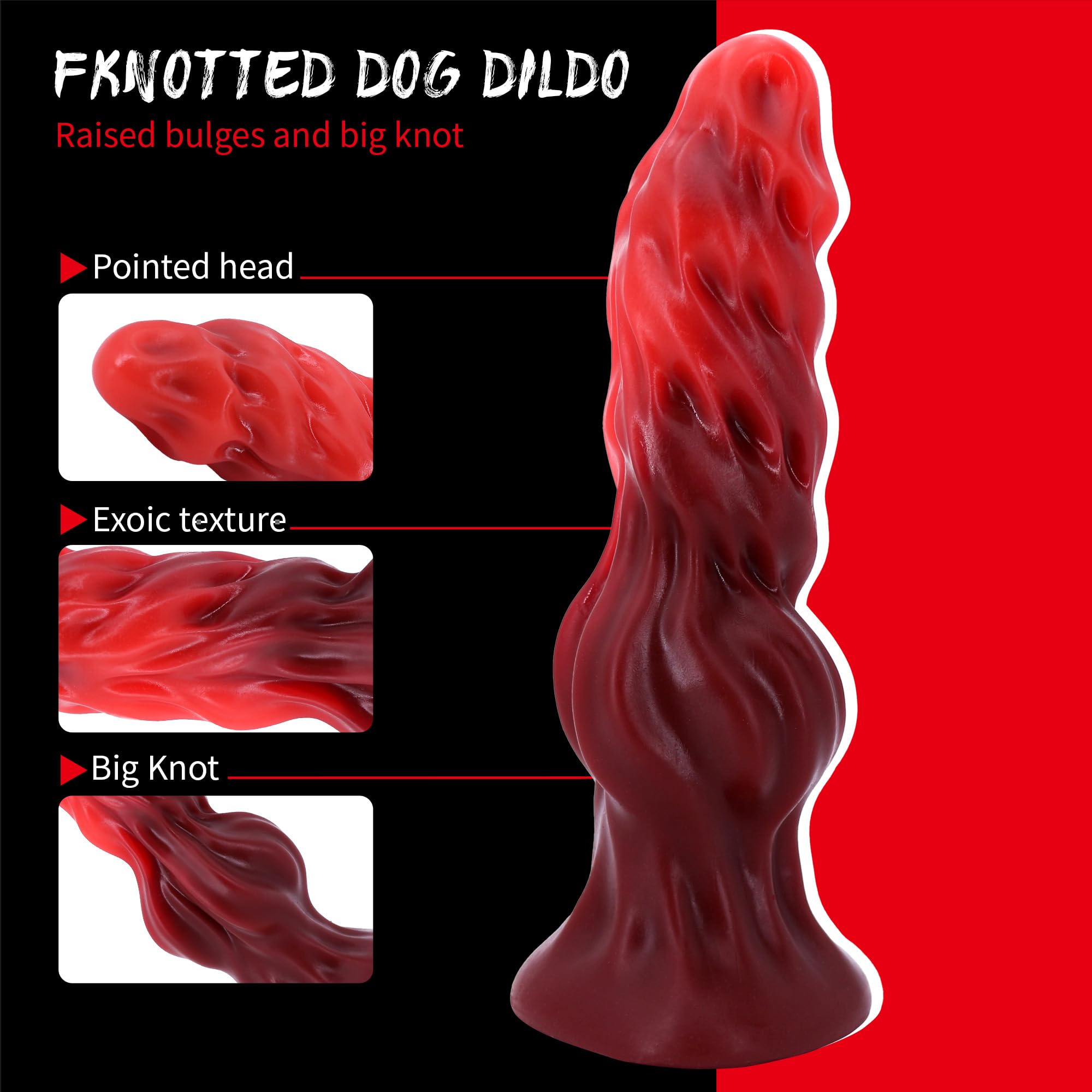 Squirting Dog Dildo Silicone 8.19'' Realistic Animal Dildos with Suction Cup Dragon Dildo Canine Dildo Anal Toys for Couples Women Strap On(): Dragon Dildo Realistic Thick Dog Dildos 8.6inch Anal Plug with Suction Cup, Red Silicone Knotted Monster Dildo for Women G Spot Couples Gay Men(Red)