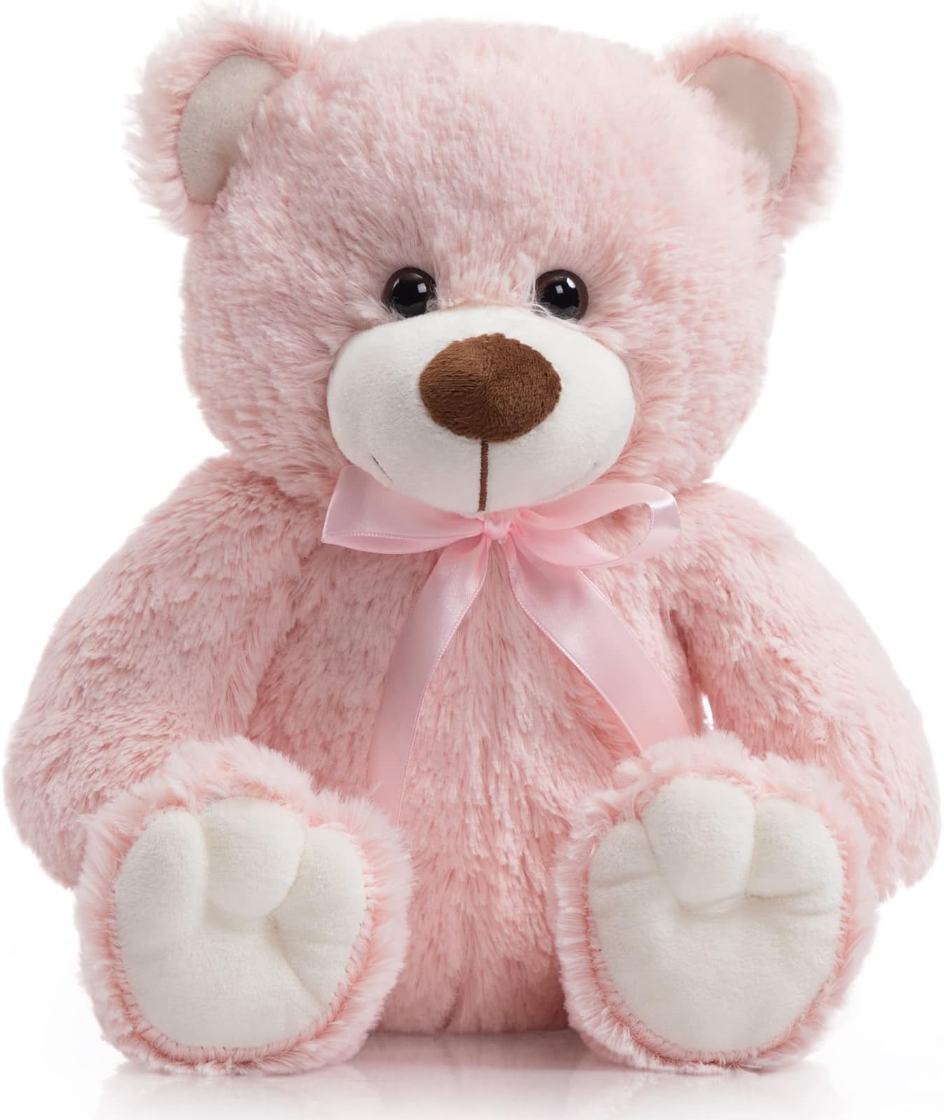 Super Color Teddy Bear Stuffed Animals Plush Toy for Children Girlfriend Family Congratulations Baby Shower Birthday Pink 14 inch