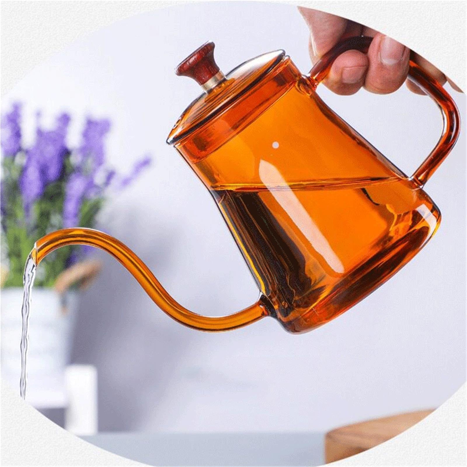 Pichet Eau Pichet d'eau Froide en Verre avec Bec étroit adapté à la Maison(Blue)