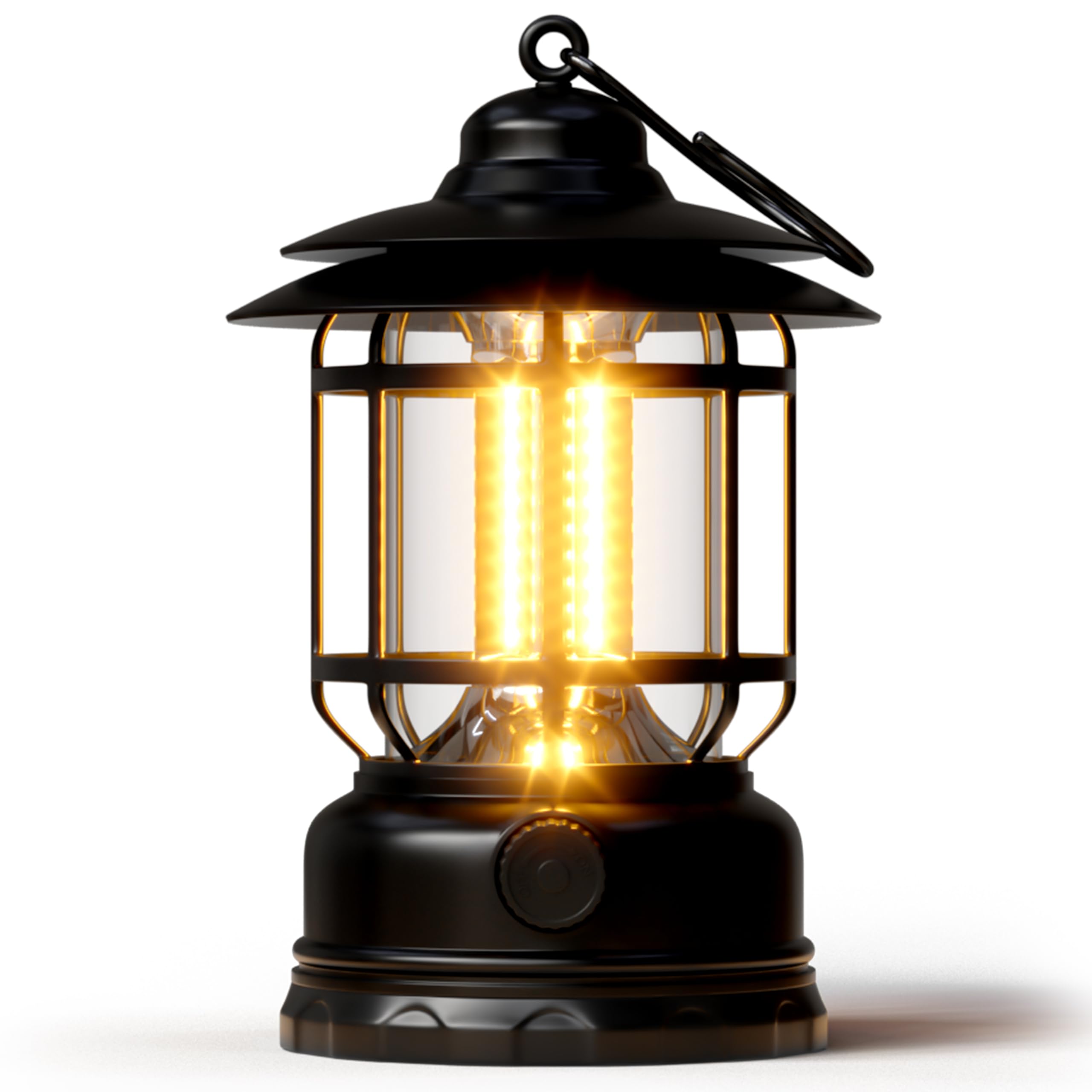 Retor LED Camping Lanterns 1500 LM Step-Less Dimming, Lightweight Battery Powered USB Rechargeable Flashlight Survival Kits Home Garden Camping Emergency Outages Hiking Light (Black 1 Pack)-image-5