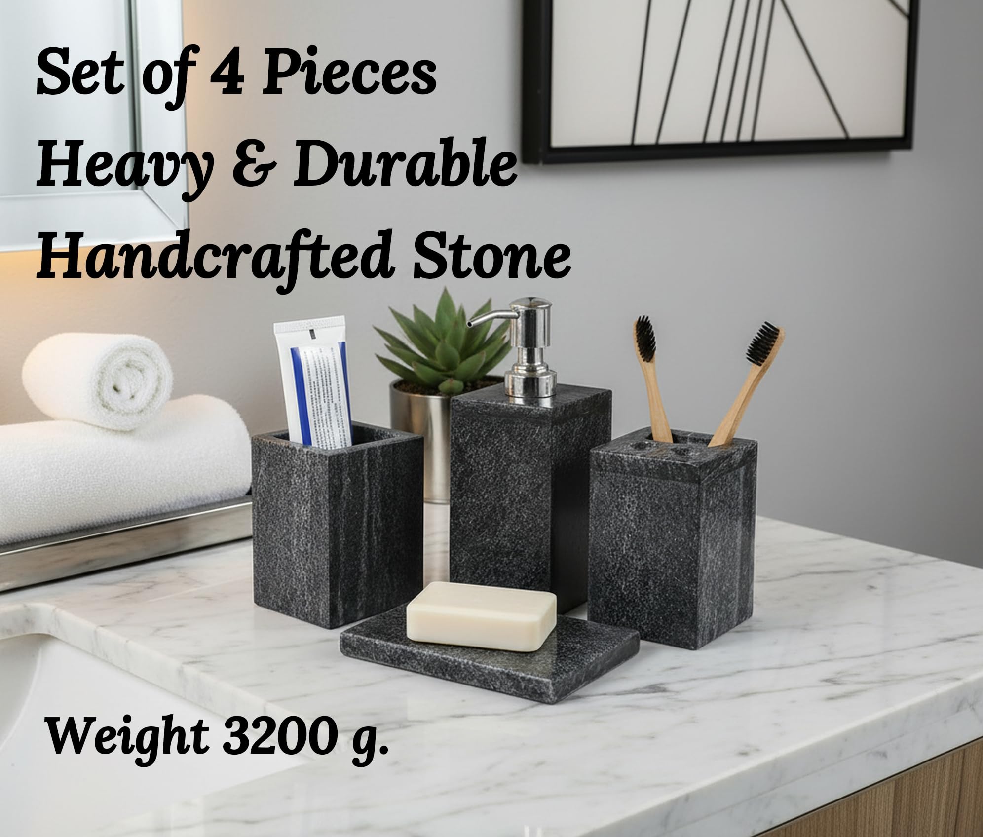 Luxury Black Marble Bathroom Accessories -3